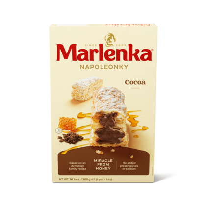 Napoleonky Marlenka cu Cacao 300g – Desert Tradițional cu Miere, Fără Conservanți, Gust Refined și Crocant - imagine 3