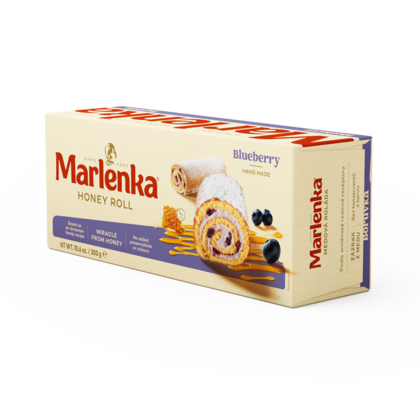 Ruladă Marlenka cu Miere și Afine 300g – Desert Fără Conservanți, Gust Autentic și Ingrediente Naturale
