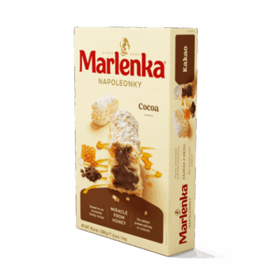 Napoleonky Marlenka cu Cacao 300g – Desert Tradițional cu Miere, Fără Conservanți, Gust Refined și Crocant