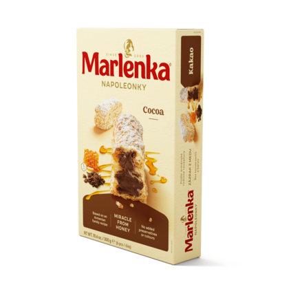 Napoleonky Marlenka cu Cacao 300g – Desert Tradițional cu Miere, Fără Conservanți, Gust Refined și Crocant