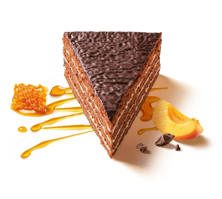Tort Marlenka Viennese 800g – Deliciu cu Miere Naturală, Gem de Caise și Glazură de Cacao - imagine 2